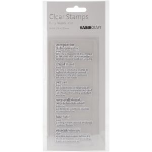 Furry Friends Collection Clear Acrylic Stamps Cat