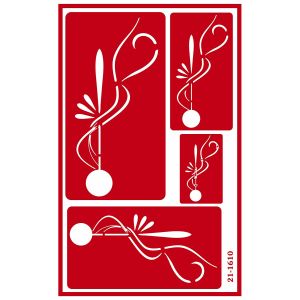 Armour Etch Over N Over Stencil Art Deco