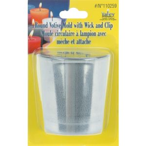 Metal Votive Candle Mold Round 1.5 X 1.875 Inches