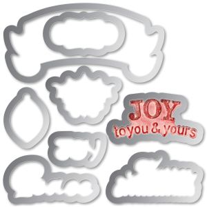 Sizzix Framelits Die And Embossing Folder Christmas Ornament Set