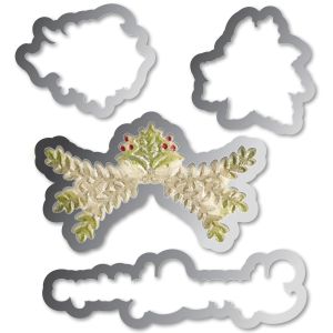 Sizzix Framelits Die And Embossing Folder Christmas Ornament Set
