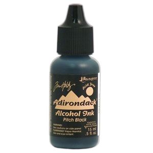 Ranger Tim Holtz Adirondack Alcohol Ink Pitch Black 1 Pack of 6 Piece