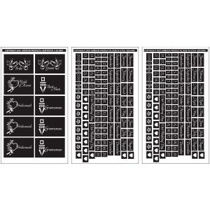 Armour Rub N Etch Designer Stencils 5 X 8 Weddg Moments