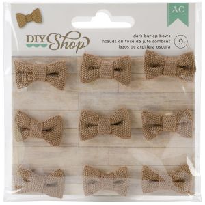Diy Shop Collection Burlap Bows Dark