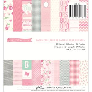 36 Sheet Special Delivery Girl Paper Pad 6X6