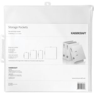 Zip Lock Storage Folder Pockets 12 X 12 Inches
