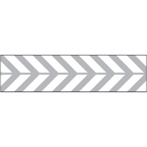 Glitter Ribbon Silver Arrows 0.875 Ch 3 Yards