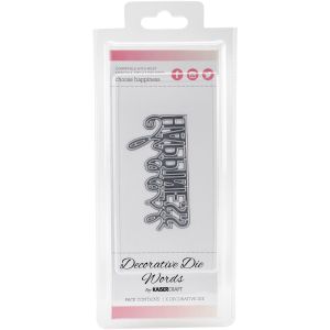 Decorative Dies Words Choose Happiness