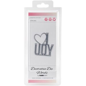 Words I Love You Decorative Dies