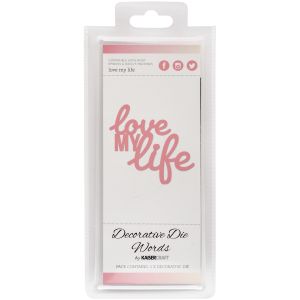 Decorative Dies Words Love My Life