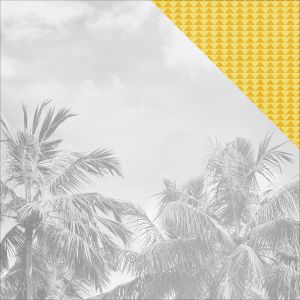 Simple Stories 6208 25 Sheet Paradise You are Here Double-Sided Cardstock, 12