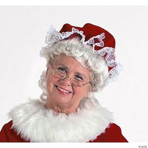 Morris Mop Hat Burg Velvet Mrs Santa