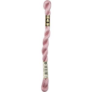 DMC Pearl Cotton Yarn Size 5 27.3yd Very Light Antique Mauve 1 Pack of 1 Skein