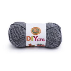 Lion Brand DIYarn Charcoal 1 Pack of 1 Skein
