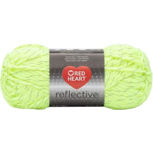 Red Heart Reflective Yarn Neon Yellow 1 Pack 1 Skein