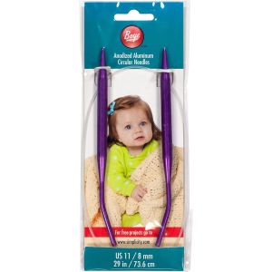 Boye Circular Aluminum Knitting Needles 29 inch Size 11 8mm