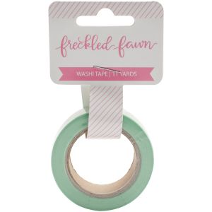 Freckled Fawn Repositionable Washi Tape 15mmX10m Gold Foil Days Of The Week On Mint Tape