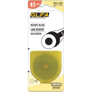 OLFA Rotary Blade Refill 45mm 5 Per Pkg 