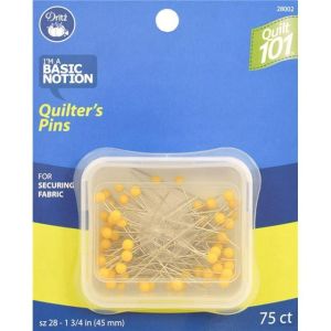 Dritz Quilt 101 Quilter s Pins 75 Per Pkg Size 28