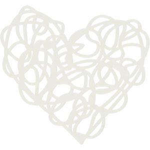 Crafter s Workshop Fragments Templates 4 inch X4 inch Scribbled Heart