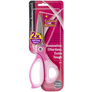 Plus AllPurpose Curved Blade Scissors 8 Inch Pink