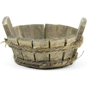 Mini Garden Tub 1.5 inch X3 inch X3 inch Wood