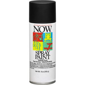 Now Aerosol Paint 9Oz Flat Black