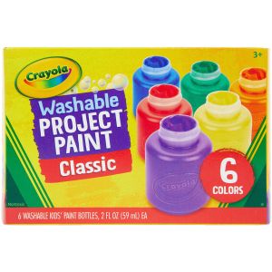 Crayola Washable Kids Paint 2oz 6 Per Pkg Classic