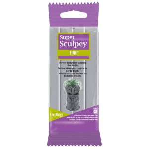Polyform Super Sculpey Firm Clay 1lb Gray