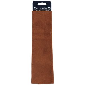 Realeather Crafts Suede Trim Piece 8.5inchX11inch Medium Brown