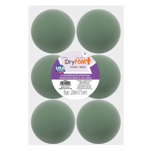 Desert Foam Dry Foam Balls 6 Per Pkg 3 inch 