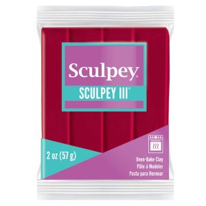 Polyform Sculpey III Oven-Bake Clay 2oz-New Red