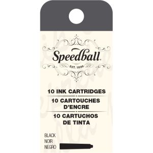 Speedball Fountain Pen Ink Cartridges Set 10 Per Pkg