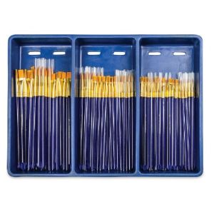 Royal Brush And LangnickelR Gold Taklon Boxed Brush Set 120 Per Pkg