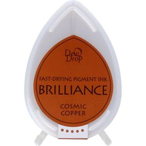 Brilliance Dew Drop Pigment Ink Pad-Cosmic Copper