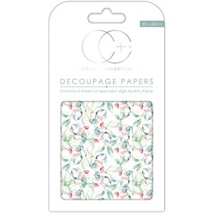 Craft Consortium Decoupage Papers 13.75 inch X15.75 inch 3 Per Pkg Sun Kissed