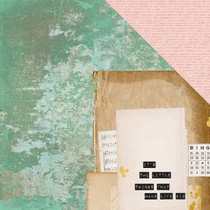 Scrap Studio Double Sided Cardstock 12 inch X12 inch Tarnished