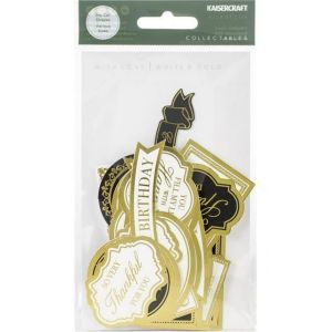 Kaisercraft Collectables Cardstock DieCutsWith Love White and Gold