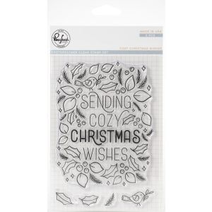 Pinkfresh Studio Clear Stamp Set 4inchX6inch Cozy Christmas Wishes