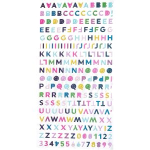 PinkFresh Puffy Mini Alpha Stickers Noteworthy