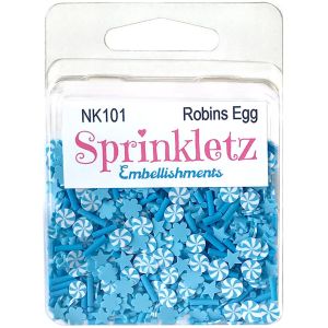 Buttons Galore Sprinkletz Embellishments 12g-Robins Egg
