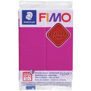 Fimo Leather Effect Polymer Clay 2oz Berry