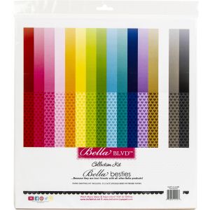 Bella Blvd Bella Besties Collection Kit 12 X 12 Inch Hearts And Ombre Rainbow