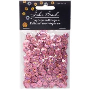 Round Sequins 8mm 850 Per Pkg -Rosa