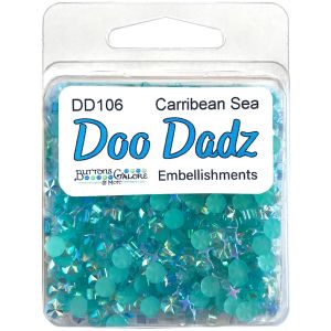 Buttons Galore Doodadz Embellishments-Caribbean Sea