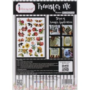 Dress My Craft Transfer Me Sheet A4-Roses