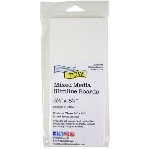 Crafter's Workshop Mixed Media Board 3.5 inch X8.5 inch 3 Per Pkg - 