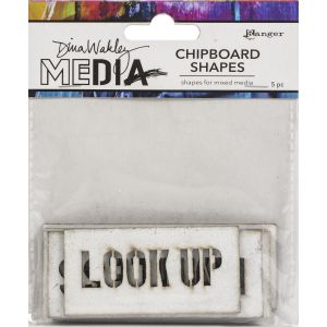 Dina Wakley Media Chipboard Shapes Speak Out 1 pack of 1 piece