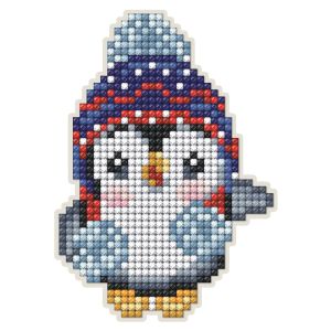 RTO Collection DArt Diamond Painting Magnet Kit 3 X 4.5 Inch Penguin With Hat