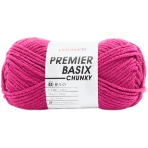 Premier Basix Chunky Yarn Magenta 1 pack of 1 Skein